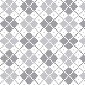 knitted grey no.4 LG argyle