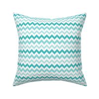 knitted teal no.2 LG chevron