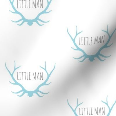 Little Man Antlers - blue/grey/white - Winslow woodland