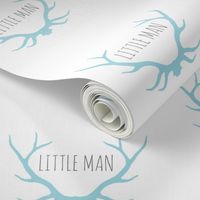 Little Man Antlers - blue/grey/white - Winslow woodland