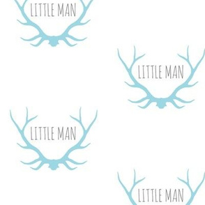 Little Man Antlers - blue/grey/white - Winslow woodland