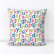 little one :: alphabet - hot pink, royal blue and lime ABC's