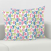 little one :: alphabet - hot pink, royal blue and lime ABC's