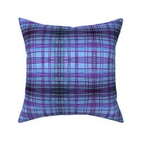 blue purple plaid watercolor