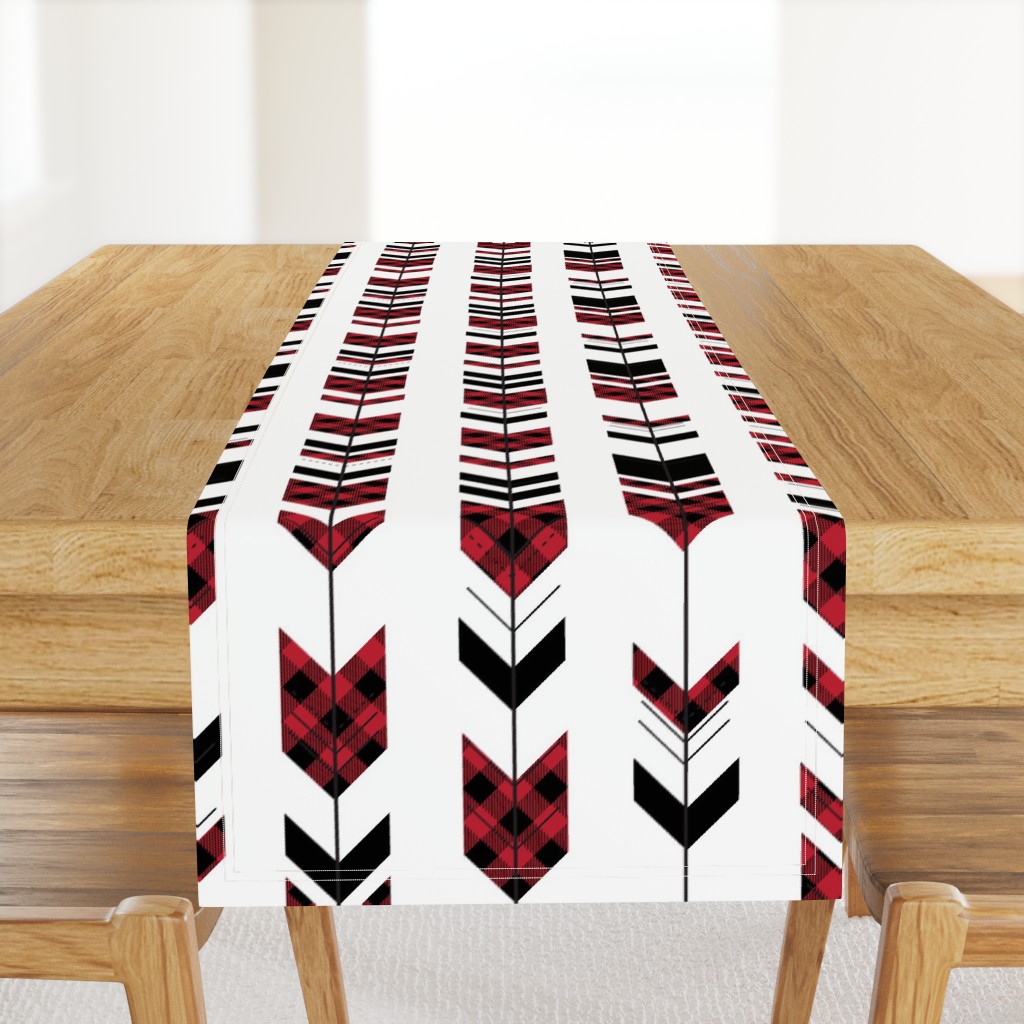 fletching arrows buffalo plaid || the happy camper collection