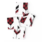 fletching arrows buffalo plaid || the happy camper collection