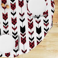 fletching arrows buffalo plaid || the happy camper collection