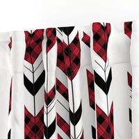 fletching arrows buffalo plaid || the happy camper collection