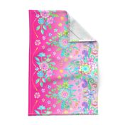 Whimsical Butterfly Border Print with Rainbow Dots
