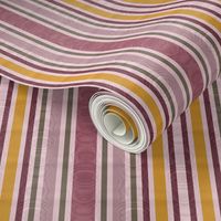 Charlotte Bronte's Wild Roses Moire Stripe