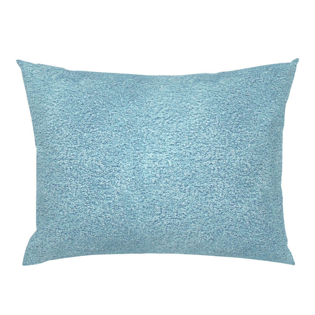 faux terry cloth towel in blue