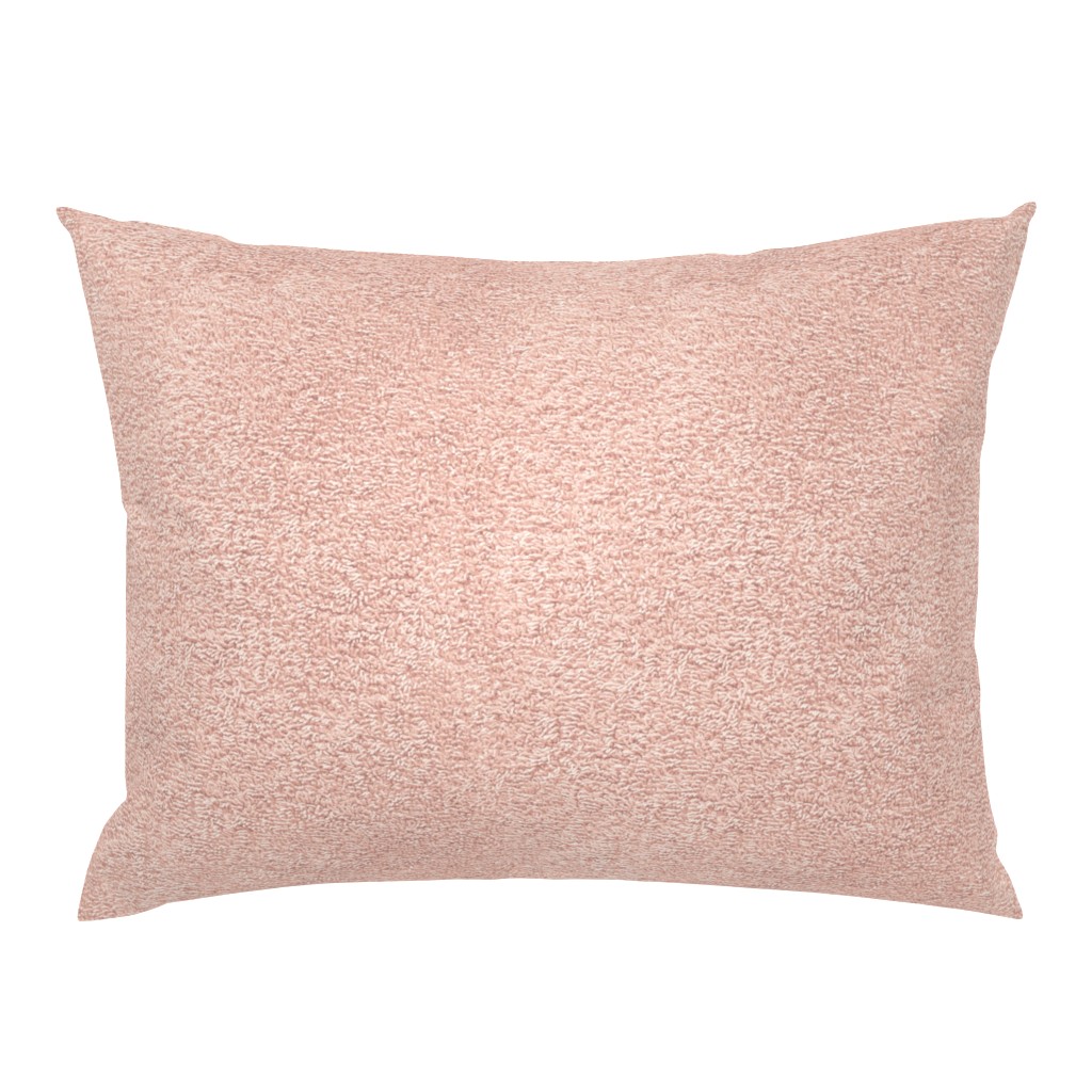 faux terry cloth towel in oolong pink