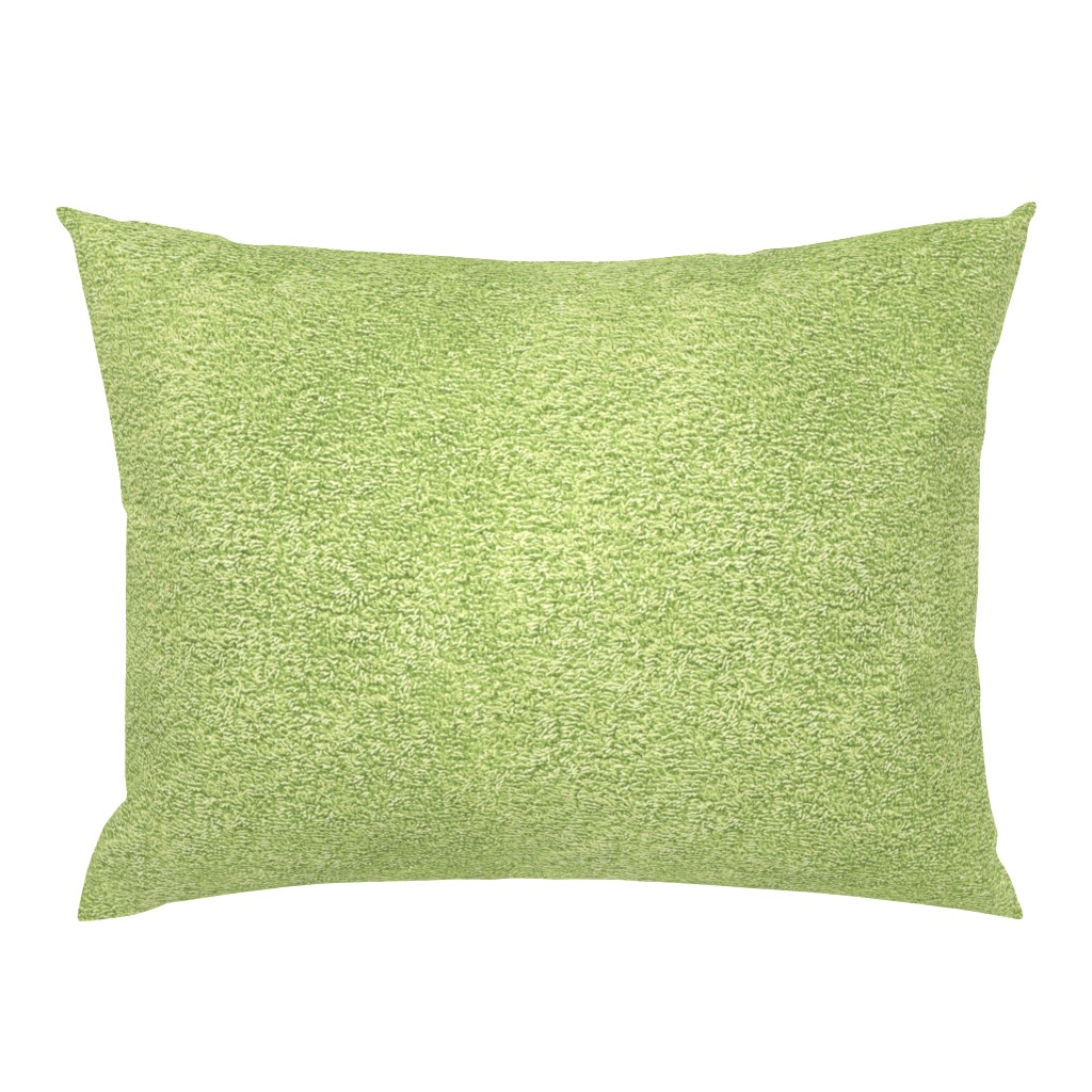 faux terry cloth towel in oolong green