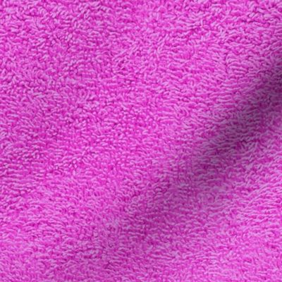 faux terry cloth towel in mad pink