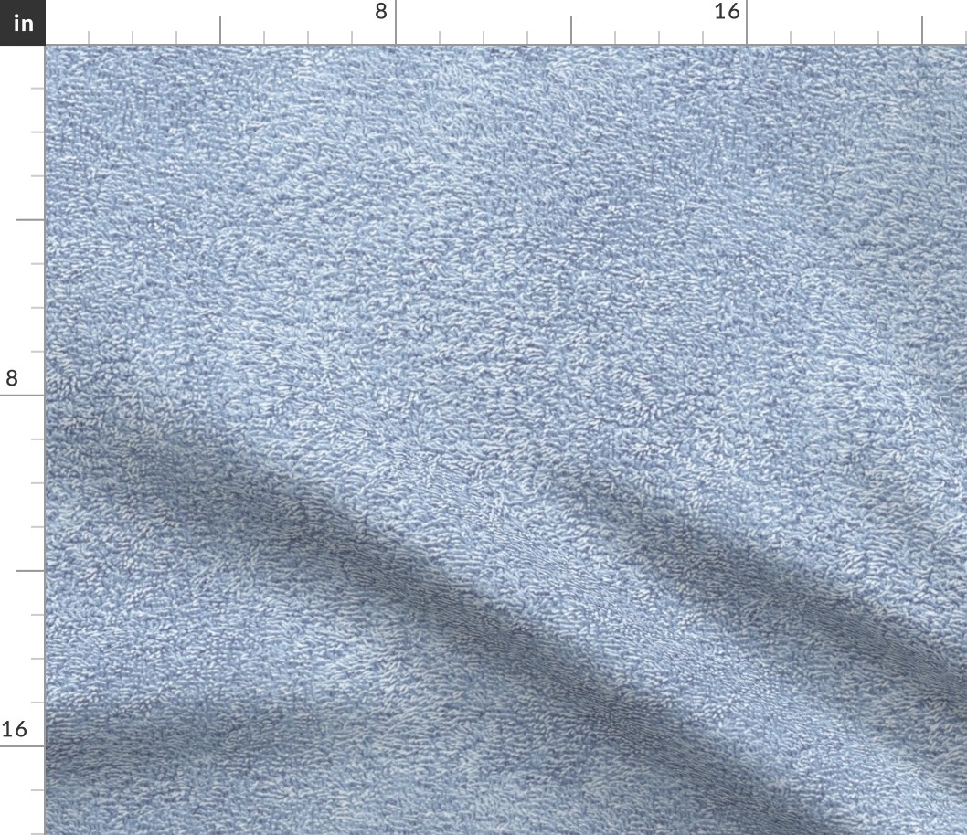 faux terry cloth towel in autumncolors blue