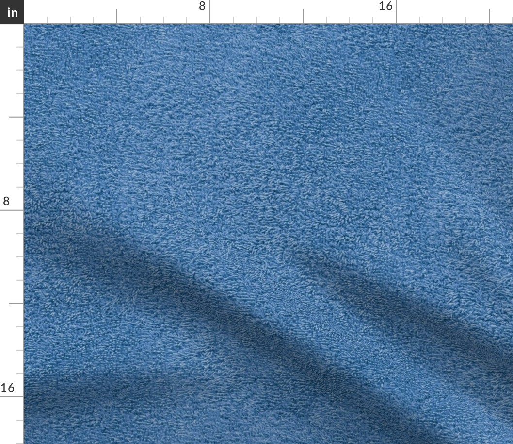 faux terry cloth towel in twilight blue