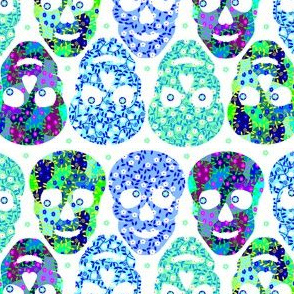 Flowerblues skulls