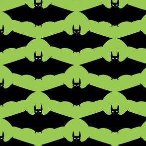 bats, cats, and spiders! green