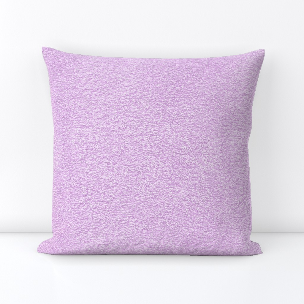 faux terry cloth towel in lilac