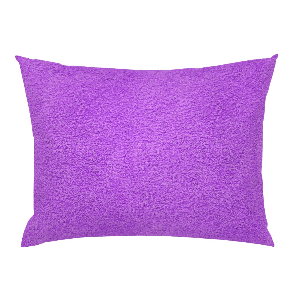faux terry cloth towel in mad purple