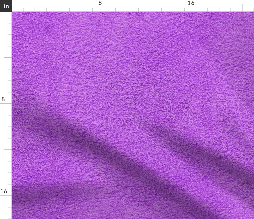 faux terry cloth towel in mad purple