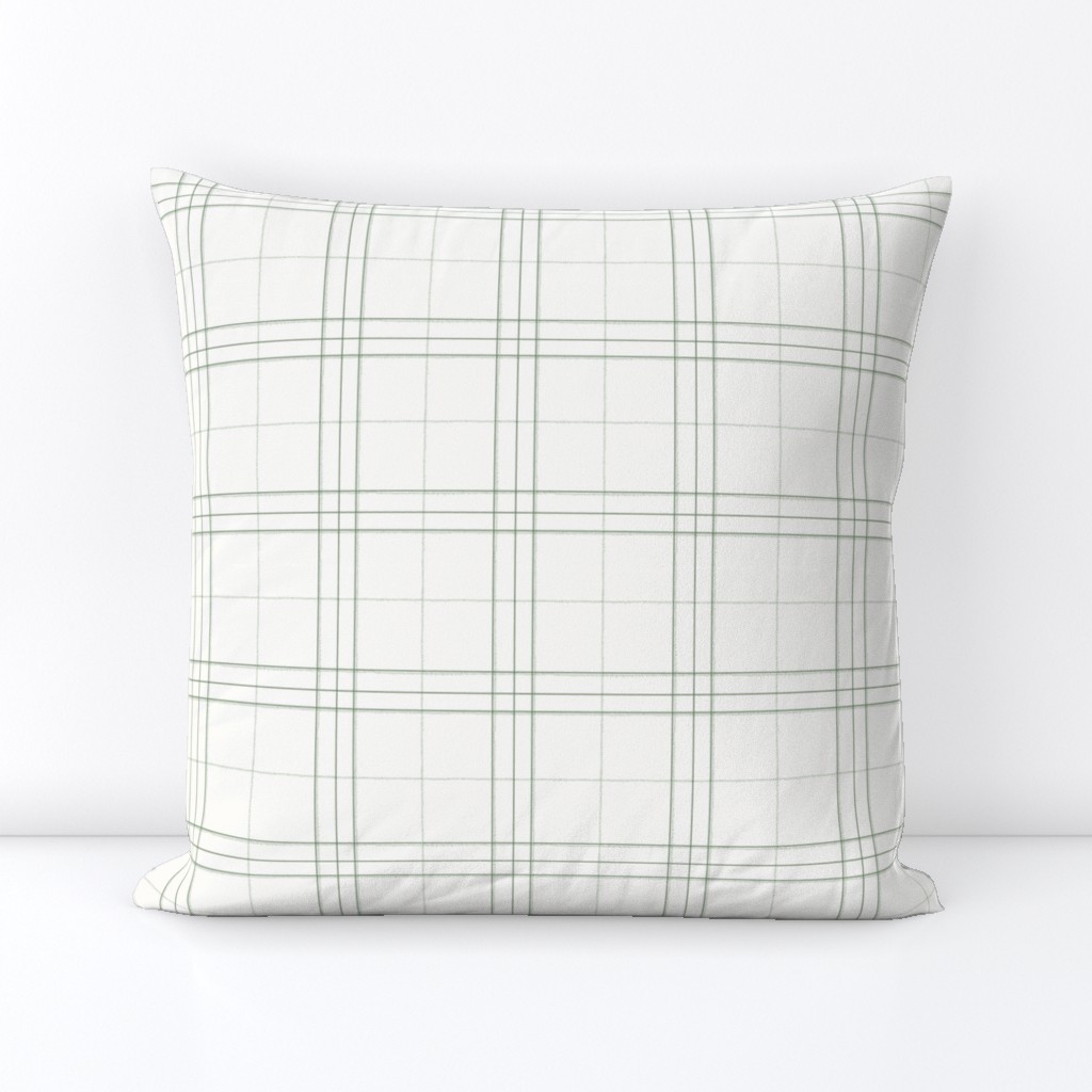 French linen in green