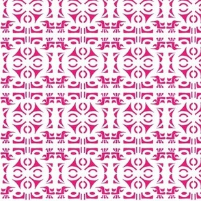 TRIBAL HORNS Lipstick Pink and White