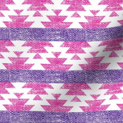 woven aztec || pink purple