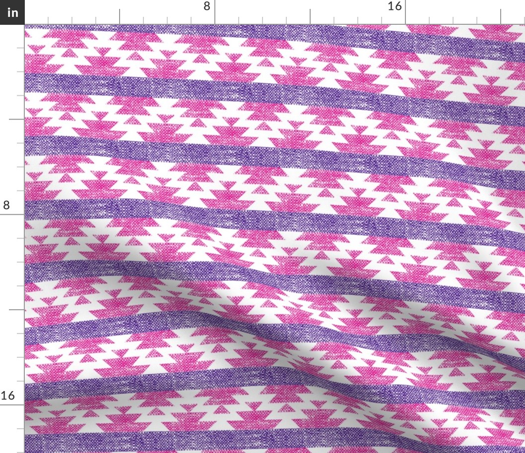 woven aztec || pink purple