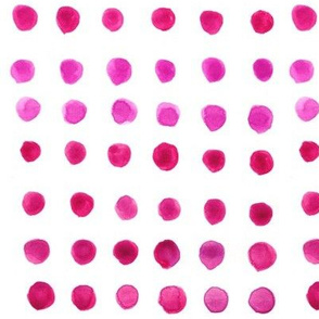 Dots in Pink, Watercolor