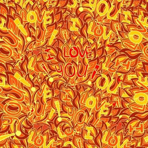 Orange psychedelic love