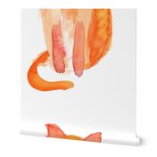 Orange Kitty Watercolor