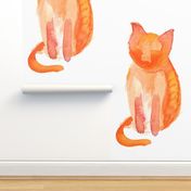 Orange Kitty Watercolor