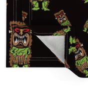 Zombie Tiki Warriors in Midnight Black