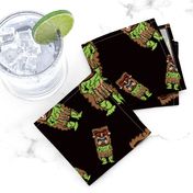 Zombie Tiki Warriors in Midnight Black