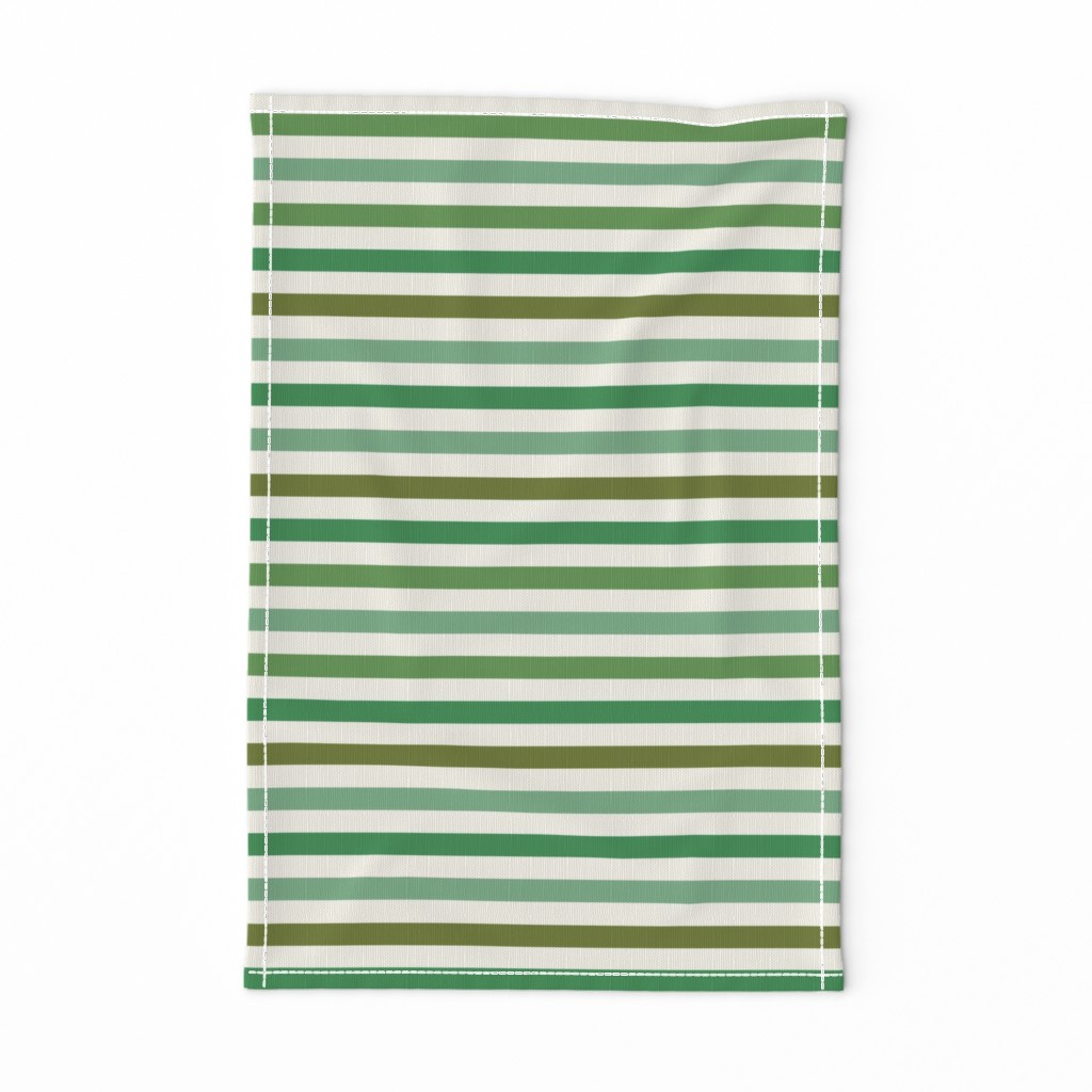 Plant-lovers' stripes (greens on off-white) by Su_G_©SuSchaefer