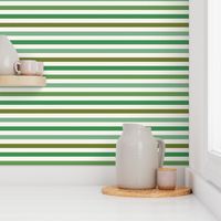 Plant-lovers' stripes (greens on off-white) by Su_G_©SuSchaefer