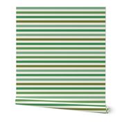 Plant-lovers' stripes (greens on off-white) by Su_G_©SuSchaefer