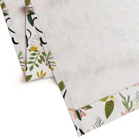 Blush Sprigs and Blooms In A Field of Roses She is a Wildflower Baby Blanket