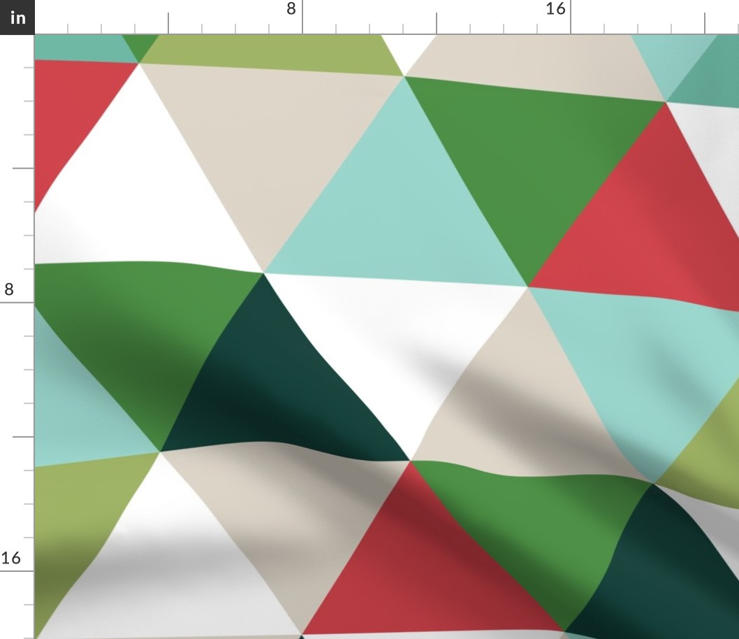 Christmas Triangle Wholecloth