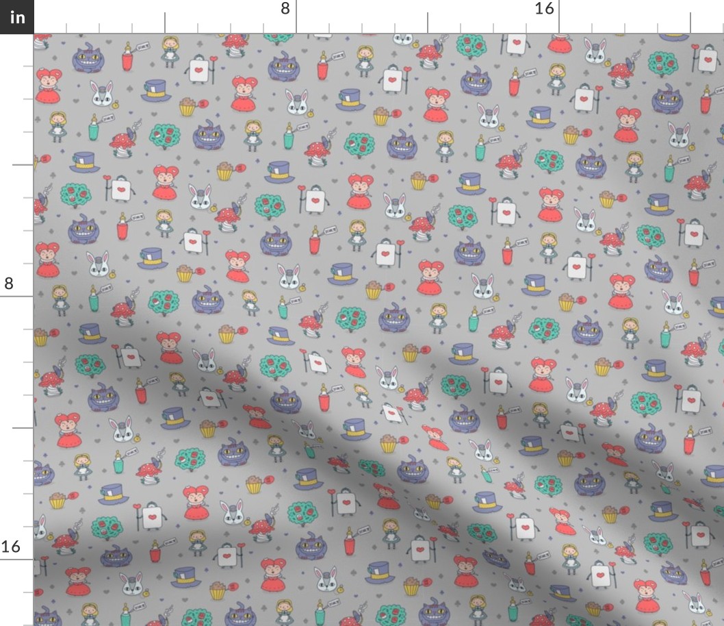 Alice in wonderland pattern