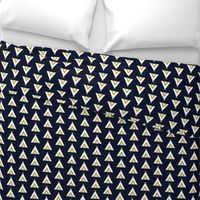 Tribal Teepees / Navy Mint Gray Mustard