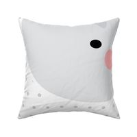 penguin grey front mod baby » plush + pillows // one yard