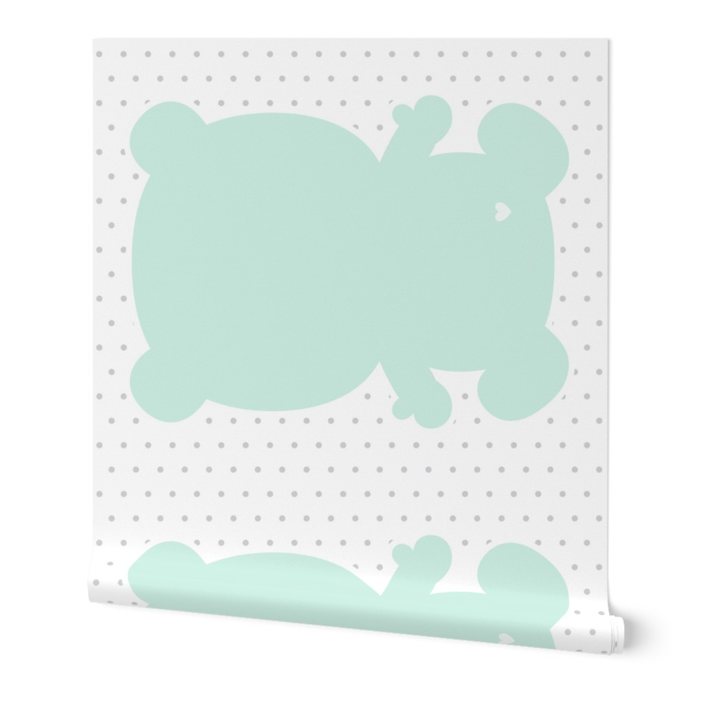 bear mint back mod baby » plush + pillows // one yard