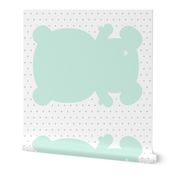 bear mint back mod baby » plush + pillows // one yard