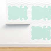 bear mint back mod baby » plush + pillows // one yard