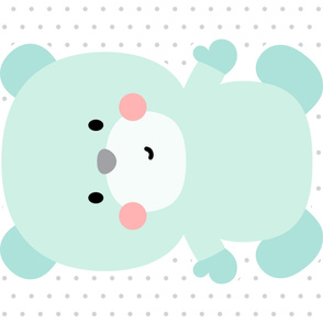 bear mint front mod baby » plush + pillows // one yard