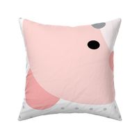 bear coral front mod baby » plush + pillows // one yard