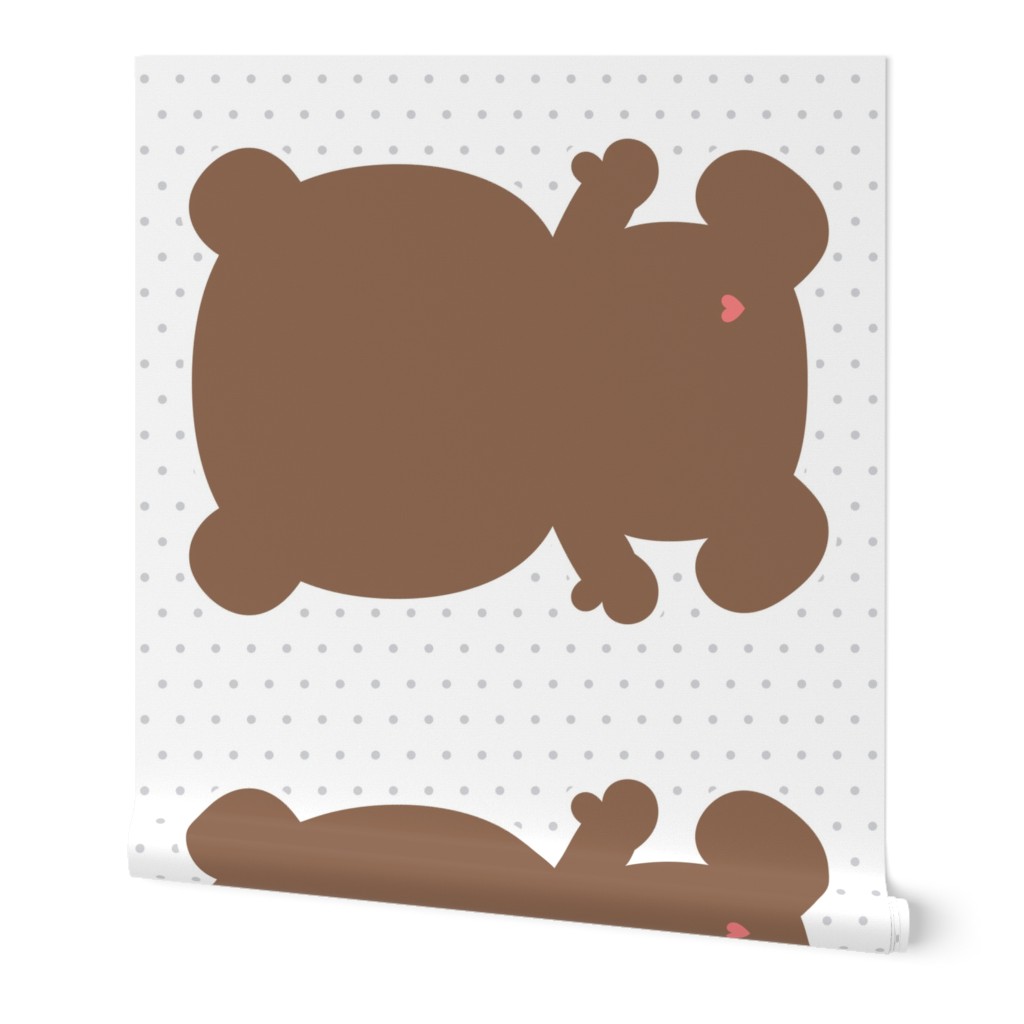 bear brown back mod baby » plush + pillows // one yard