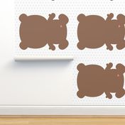 bear brown back mod baby » plush + pillows // one yard